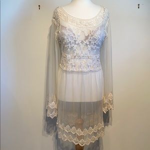 Lace Dress - See Through Cover Up